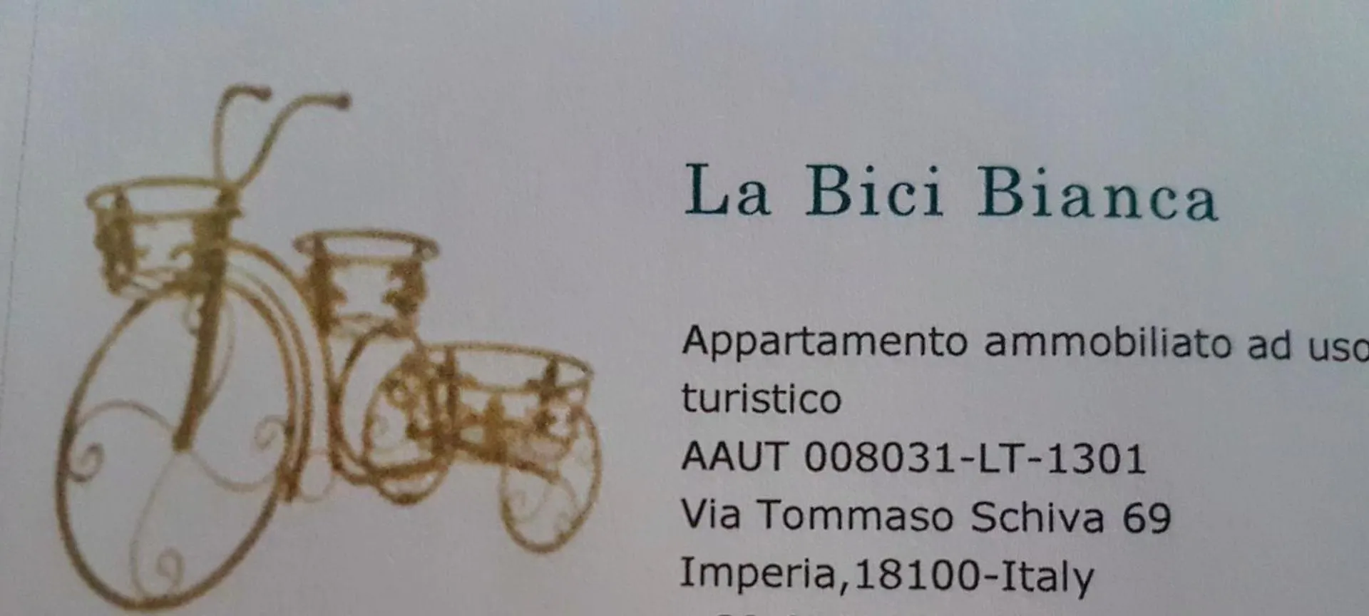 La Bici Bianca Apartman Imperia